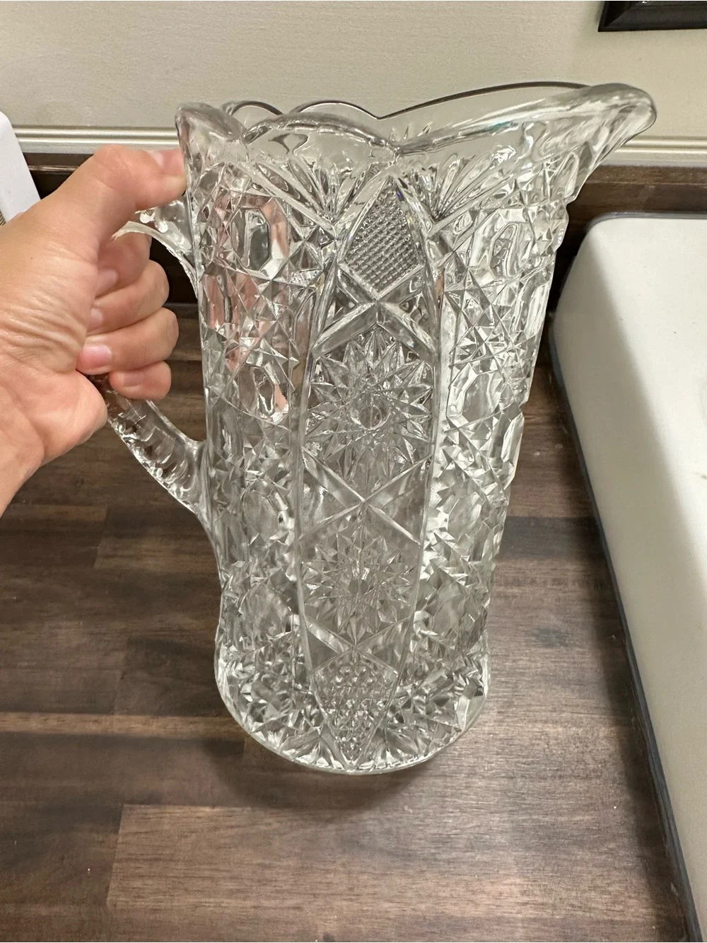 cut glass pitcher